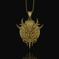 Load image into Gallery viewer, Silver Baldur's Gate 3 Medallion - Illithid Symbol, DnD Lover Gift, Mind Flayer Necklace, Netherese Brain Pendant, Gaming Jewelry
