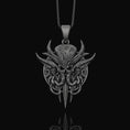 Load image into Gallery viewer, Silver Baldur's Gate 3 Medallion - Illithid Symbol, DnD Lover Gift, Mind Flayer Necklace, Netherese Brain Pendant, Gaming Jewelry
