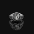 Load image into Gallery viewer, Silver Venus Ring - Roman Goddess of Love Jewelry, Astrological Feminine Symbol, Elegant Beauty Ring
