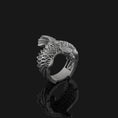 Bild in Galerie-Betrachter laden, Silver Eagle Ring - Majestic Bird of Prey Jewelry, Patriotic Symbol Ring, Elegant Men's Gift
