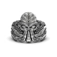 Load image into Gallery viewer, Silver Cthulhu Ring Octopus Jewelry Illithid- Gothic Jewelry, Fantasy Men's Ring, Lovecraftian Gift, Mythical Sea Creature
