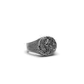 Load image into Gallery viewer, Silver Wolf and Dragon Ring - Ice and Fire Themed Jewelry, Fantasy Men's Ring, Unique Mythical Gift
