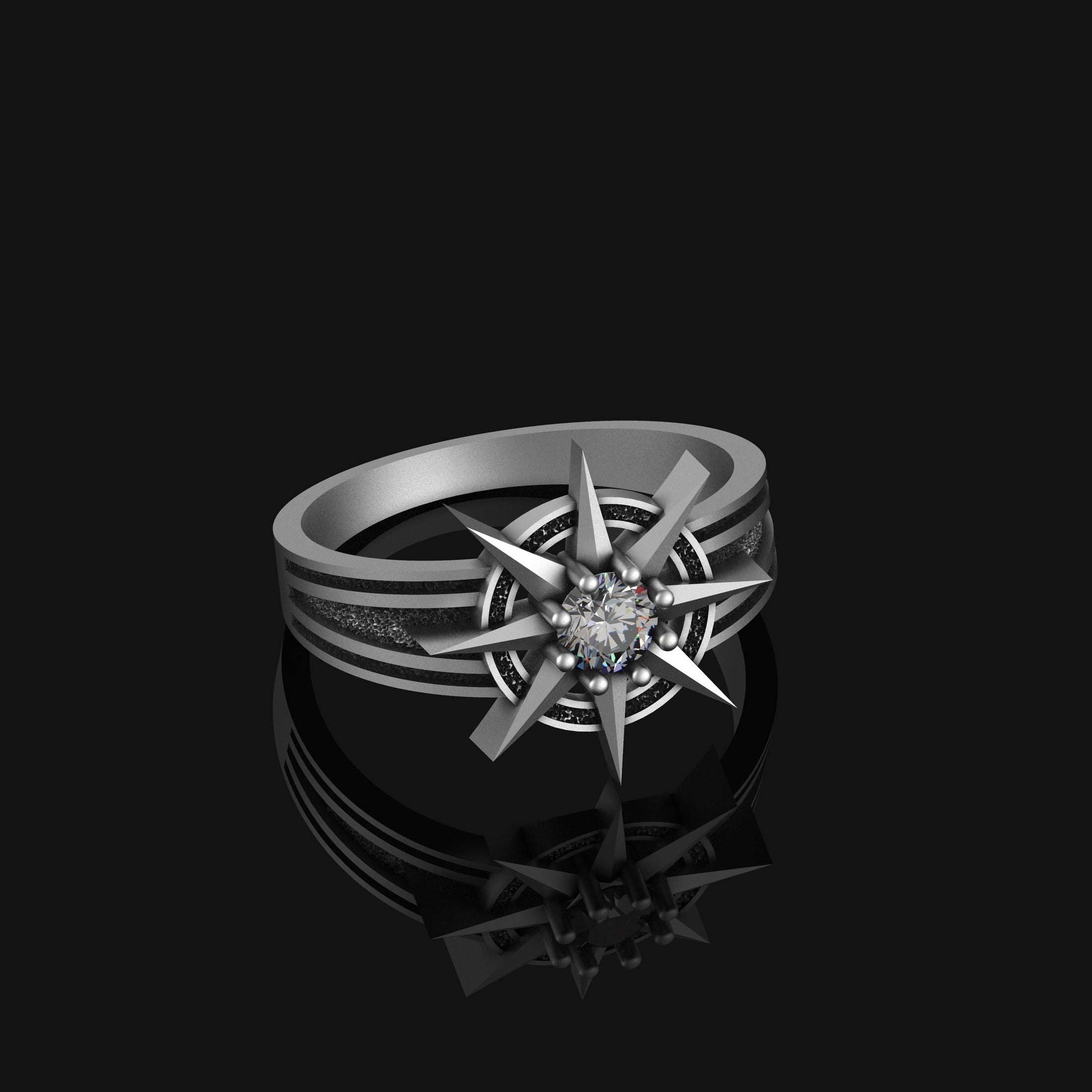 Silver Gale's Ring - Baldur's Gate 3 Warlock Theme Jewelry, Dungeons and Dragons Ring, Unique Fantasy Gift