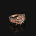 Load image into Gallery viewer, Silver Gale's Ring - Baldur's Gate 3 Warlock Theme Jewelry, Dungeons and Dragons Ring, Unique Fantasy Gift
