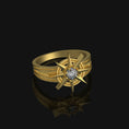 Load image into Gallery viewer, Silver Gale's Ring - Baldur's Gate 3 Warlock Theme Jewelry, Dungeons and Dragons Ring, Unique Fantasy Gift
