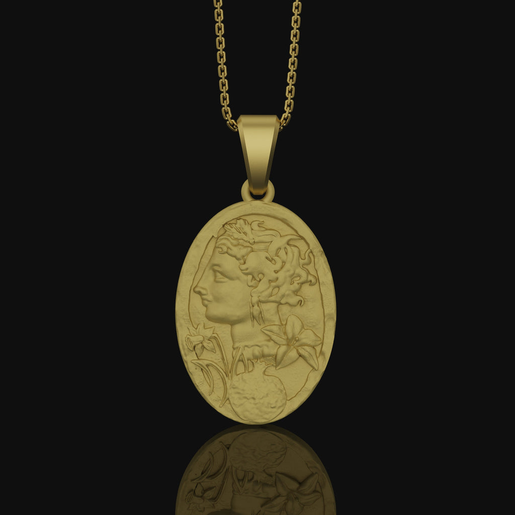 18k Greek Goddess Gold Necklace – YAREMA JEWELRY