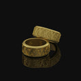 Bild in Galerie-Betrachter laden, Rotating Oceanic Band - Engravable Gold Finish

